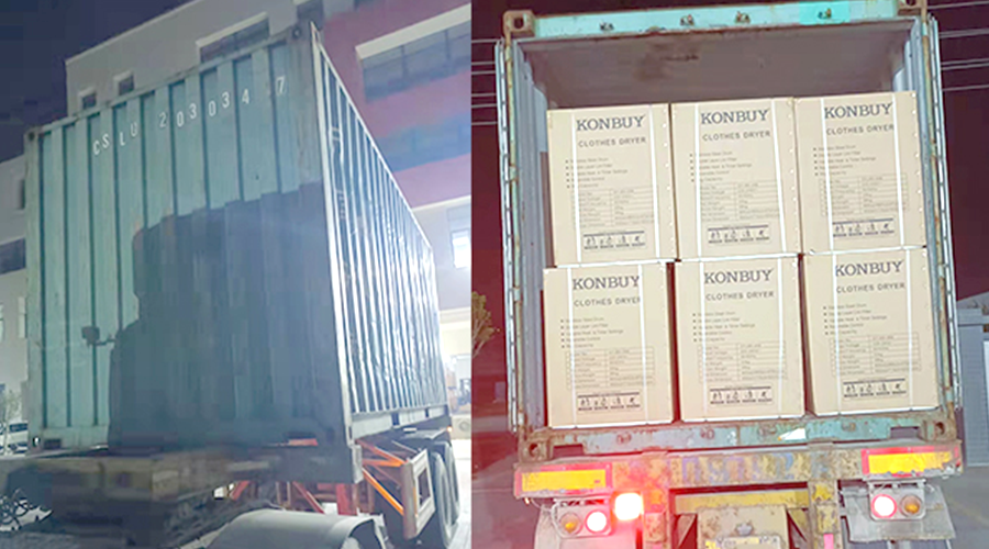 國(guó)內(nèi)外市場(chǎng)“兩開(kāi)花”！康標(biāo)滾筒干衣機(jī)出貨到國(guó)外