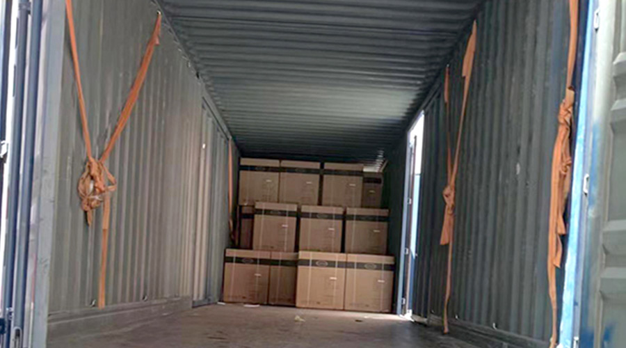 100臺12kg滾筒衣服烘干機裝柜完畢！順利出貨